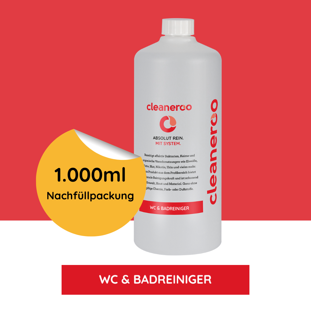 Cleaneroo Bad/WC Reiniger 1L Nachfüllpackung