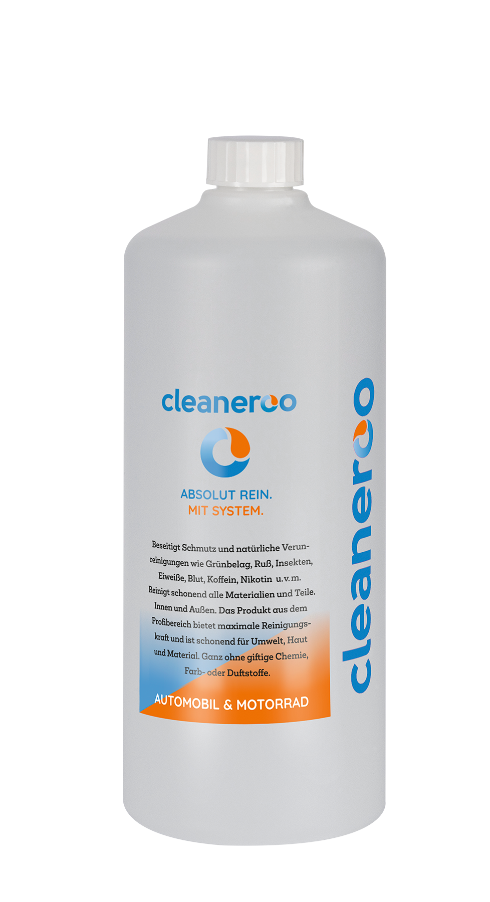 Cleaneroo Automobil- & Motorrad Reiniger (Innen & Außen) 1L Nachfüllflasche
