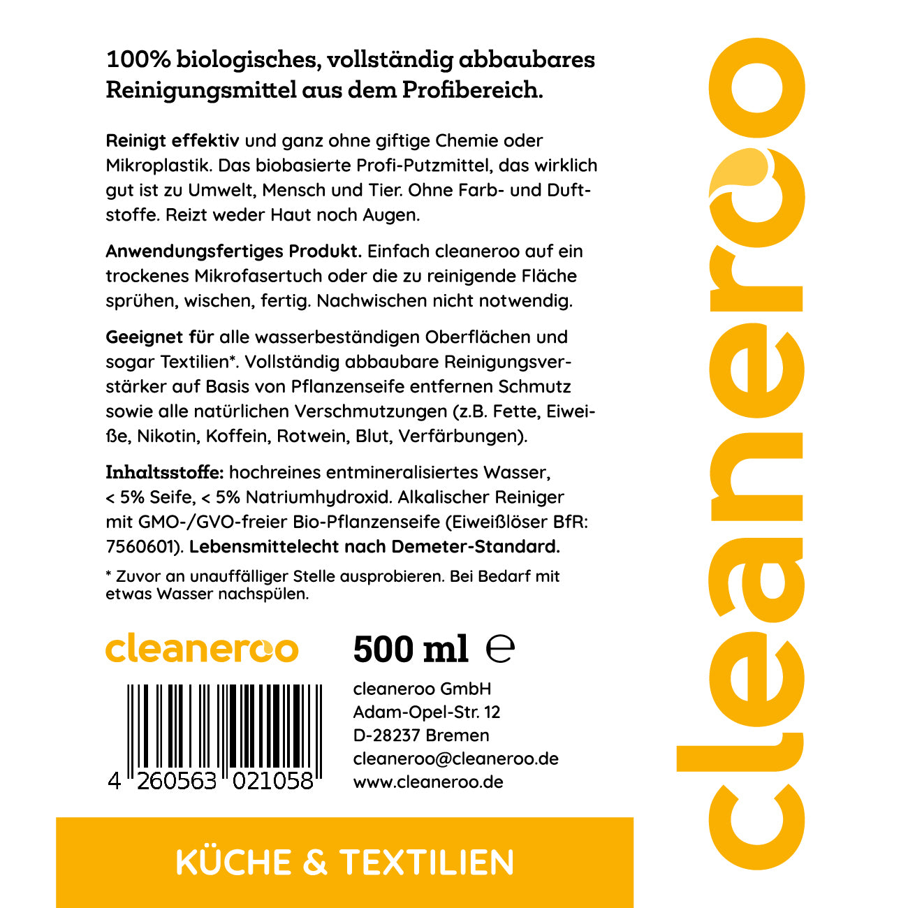 Cleaneroo Küchenreiniger 500ml