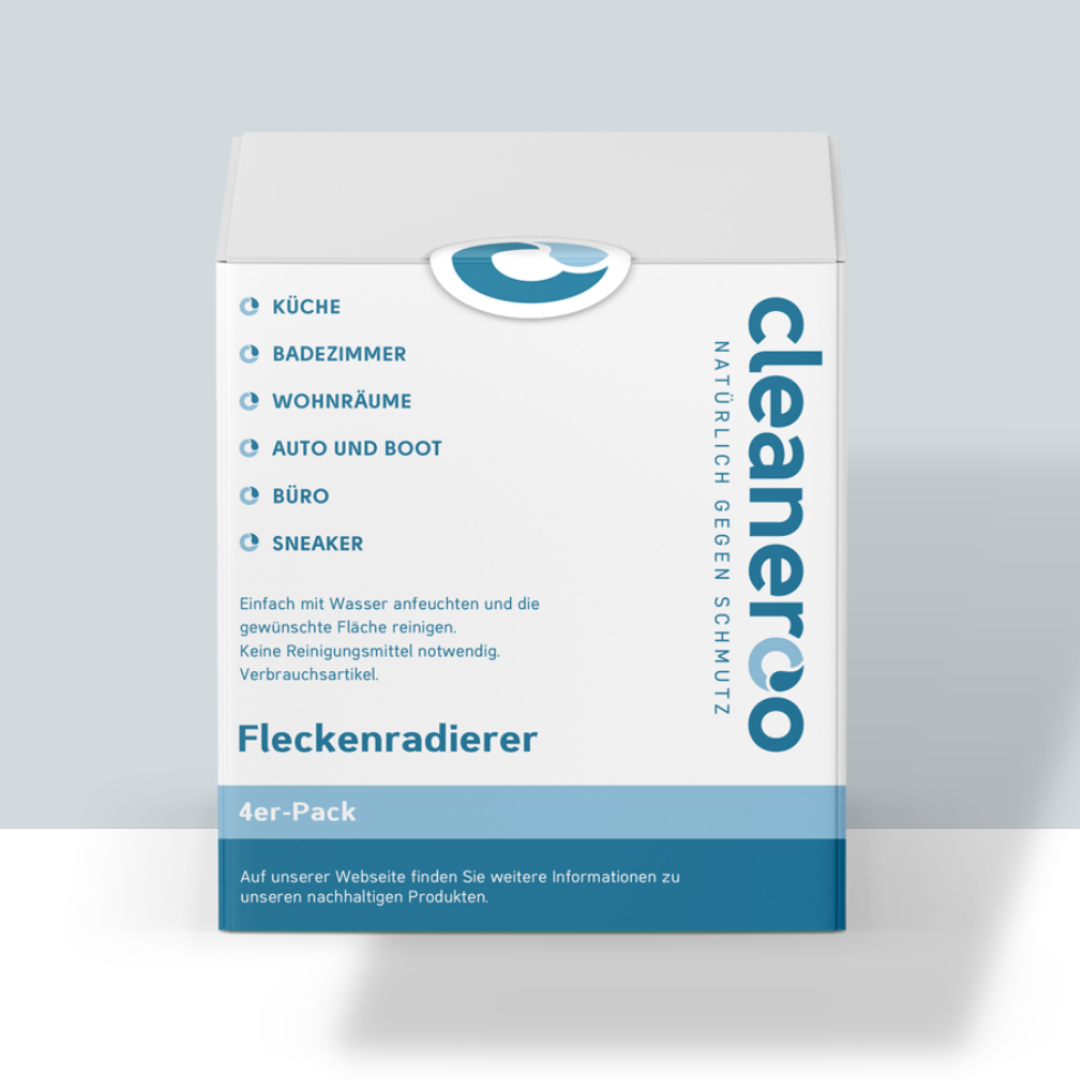 Fleckenradierer 4er Pack | Cleaneroo GmbH